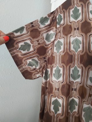 Conjunto pantalón y blusa estampado