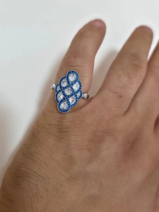 Anillo Ajustable de Plata 925 /Mujer