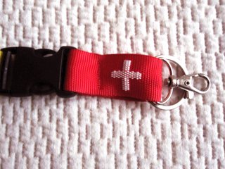 Lanyard flotante THE FLOAT. Llavero y mosquetón.