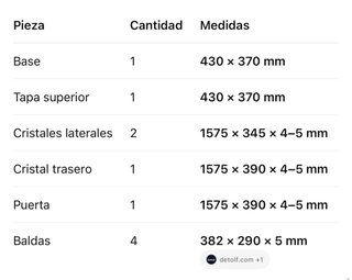 Vitrina IKEA SIN 1 Cristal