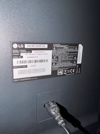 TV LG Smartv 4K 49” pulgadas