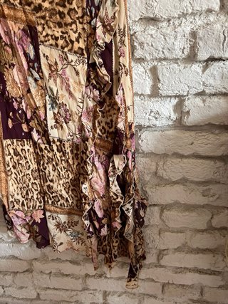 Conjunto vintage estampado leopardo