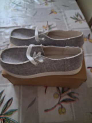 Scarpe tela donna 37 grigio