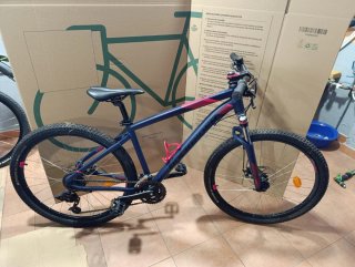 Bici Montaña Talla M Azul/Rosa