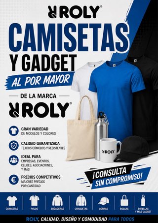 Venta al por mayor Ropa y Gadgets Roly