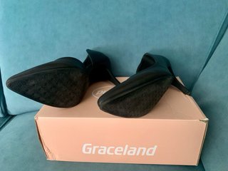 Zapatos tacón aguja Graceland negros talla 41