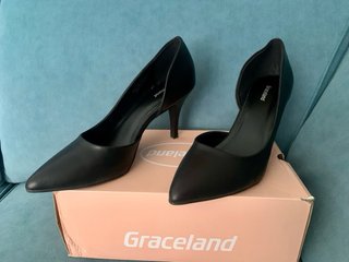 Zapatos tacón aguja Graceland negros talla 41