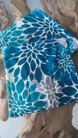 2 federe copricuscino verde blu 45x45 nuove Stampa