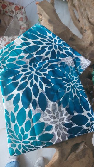 2 federe copricuscino verde blu 45x45 nuove Stampa