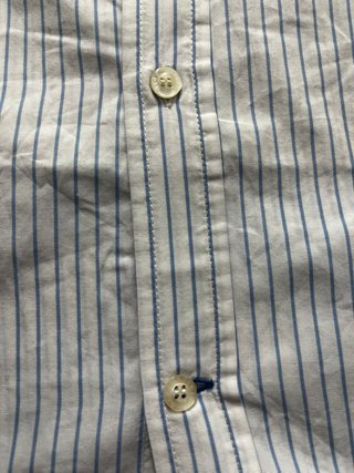 Camicia Brooksfield Uomo Rigata Azzurro/Bianco Tag