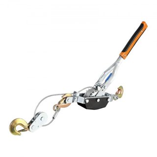 Winch de Arrastre, 5 Toneladas (5,000 kg) de Capacidad de Tiro, Cable de Acero de 3.5 m, 3 Ganchos, Herramienta de Tirón de Palanca de Doble Engranaje, Elevador de Automóviles Ideal para Rescate d...