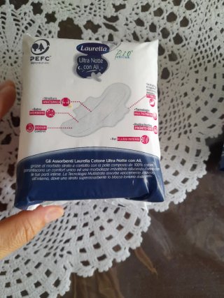 Assorbenti Laurella Cotone Bio Ultra Notte