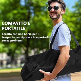 Conjunto de 2 Sillas de Camping Plegables con Bolsa Térmica, Portavasos, Reposacabezas y 2 Bolsillos, Sillas de Jardín de Tela Oxford y Metal, Capacidad de hasta 120 Kg, 94X62X100 Cm, Rojo