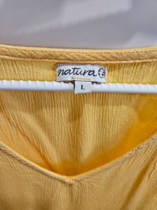 Camiseta Natura amarilla Talla L – Fresca, ligera