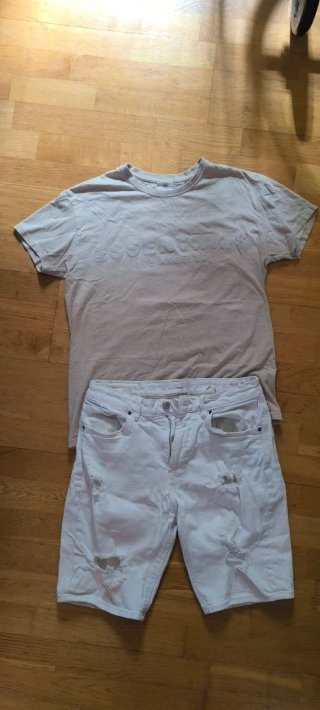 Camiseta+tejano corto (chico) T.38/40 - M