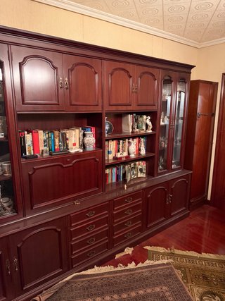 Mueble de salón de madera maciza