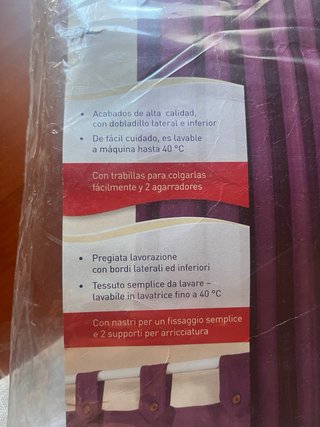 Cortinas Meradiso Moradas 2x140x245cm