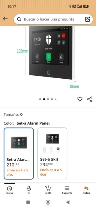 Panel Alarma Staniot 7