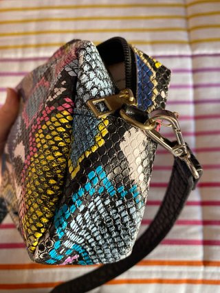 Bolso de mano estampado multicolor