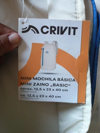 Lote 4 Mochilas CRIVIT Beige y Azul