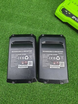 Greenworks Baterías y Cargador Doble 24V