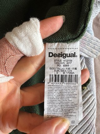Top Desigual Geométrico Multicolor Talla S