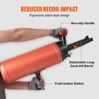 Asiento de Neumáticos, Blaster de Aire de 2.4 Gal/9 L, Blaster de Mano de 150 PSI, Herramienta Infladora de Neumáticos Portátil, Presión de Operación de 87-116 PSI para Reparación de Tractores, Ca...