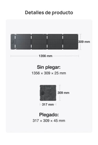 Panel Solar EcoFlow 60W Tipo C