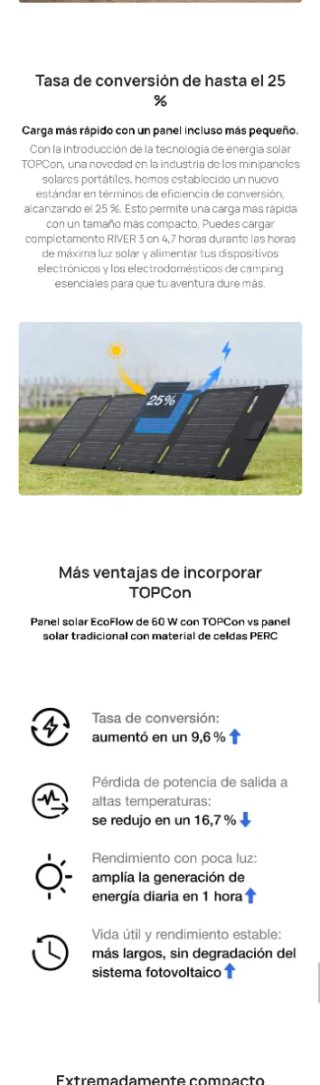 Panel Solar EcoFlow 60W Tipo C