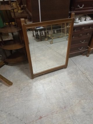 Espejo de madera y cristal