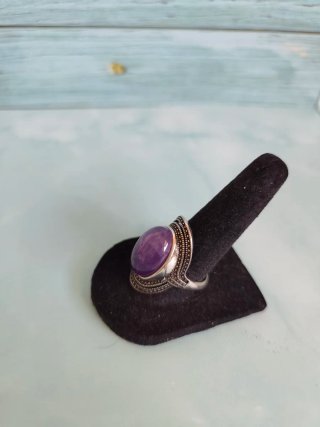 Anillo Amatista Natural Ajustable.