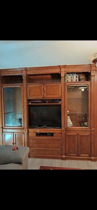 Conjunto de muebles de salón madera maciza