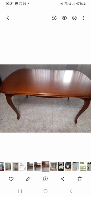 Conjunto de muebles de salón madera maciza