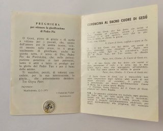 Santino Padre Pio da Pietrelcina Servo di Dio
