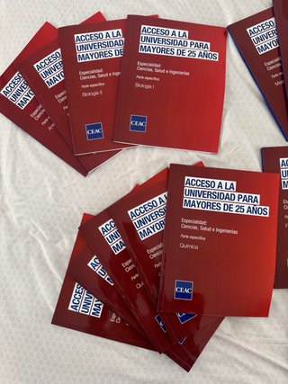 libros sin usar para acceso a la universidad +25