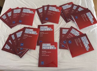 libros sin usar para acceso a la universidad +25