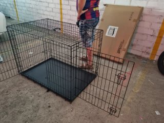 Jaula XXL para perros negra
