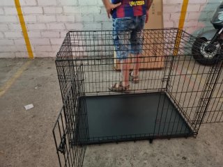 Jaula XXL para perros negra
