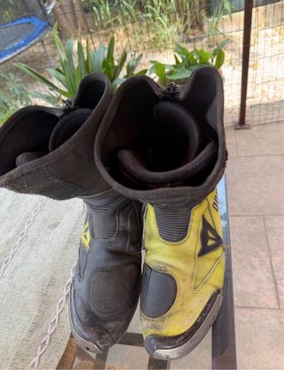 Botas Dainese Doc R amarilla y negro