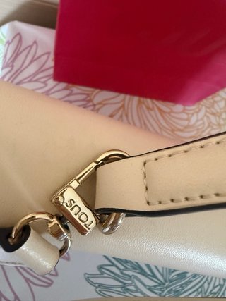 Bolso Tous Blanco y Dorado