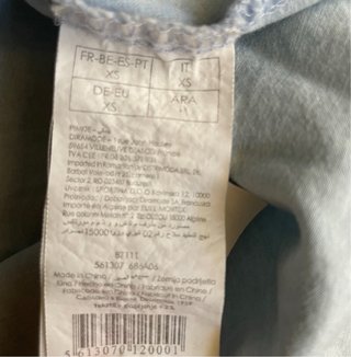 Camisa vaquera azul Talla XS