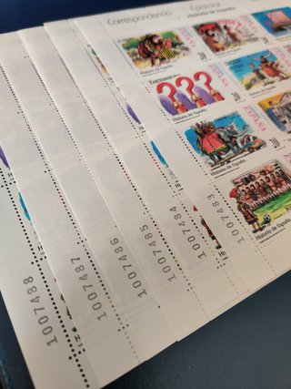 Lote Pliegos Sellos España 1995-2002