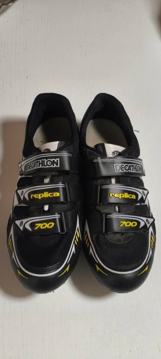 Zapatillas Ciclismo Decathlon 700 Negra Talla 45