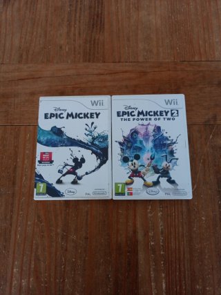 Lote 2 juegos Disney Mickey Wii