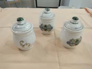 3 Barattoli Spezie Facciolini Porcellana