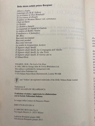 Tolkien Il signore degli Anelli Alan Lee Bompiani