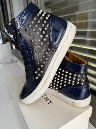 Rolando Sturlini T.42 Piel Tachuelas Azul/Negro (7