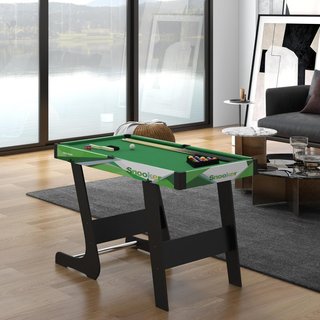 Mesa De Billar Plegable Con Accesorios, Que Incluye Queues De Billar, Bolas, Triángulo Y Cepillo, Mesa De Billar Profesional Para Adultos, 104X55.5X68 Cm