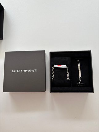 Conjunto Emporio Armani Cadena y Pulsera