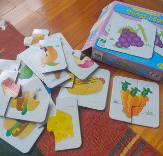Lote de 4 puzzles educativos infantiles